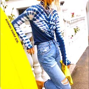 Free People Psychedelic Tie Dye Top